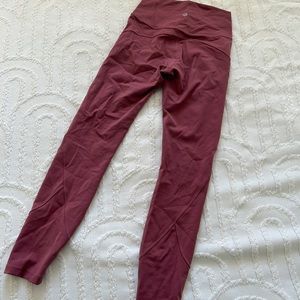 Lululemon mauve pink leggings